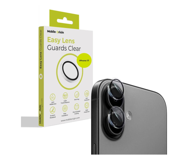 Mobile Origin Easy Lens Guards do iPhone 17 clear - 1363045 - zdjęcie